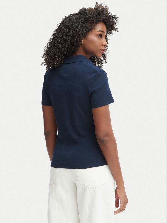 Tommy Hilfiger Tommy Hilfiger Polo WW0WW49252 Granatowy Slim Fit