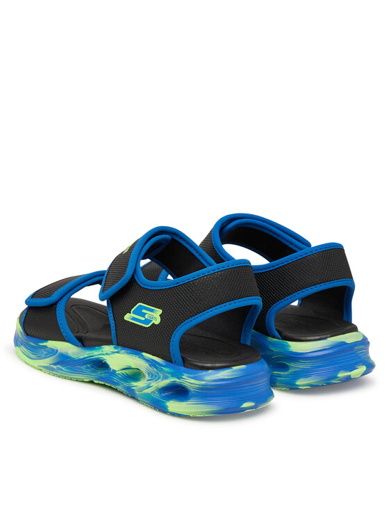 Skechers Skechers Sandali S-Lights: Sola Glow Sandal - Fusion Brights 407032L/BKBL Nero
