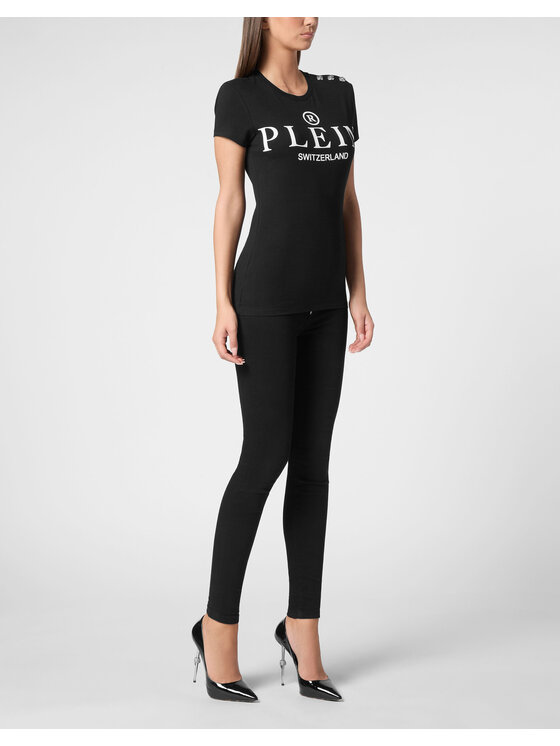 PHILIPP PLEIN PHILIPP PLEIN T-Shirt 9507 Czarny Skin Tight Fit