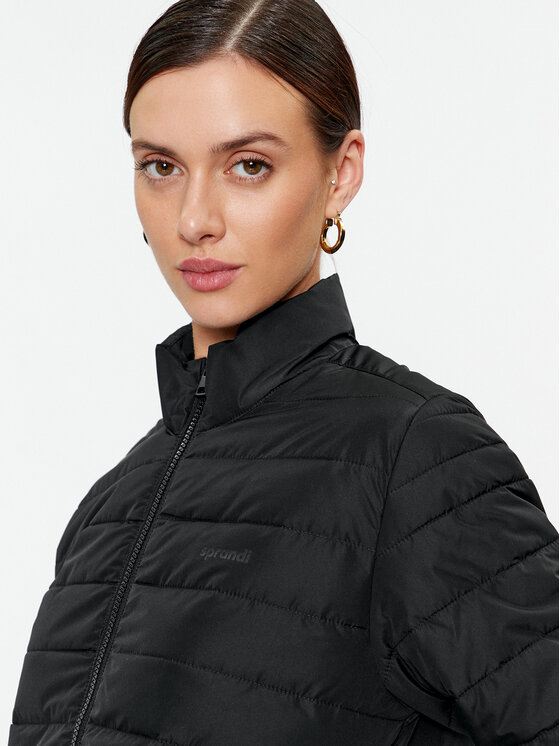 Sprandi Sprandi Пухено яке SP3-KUD060 Черен Regular Fit