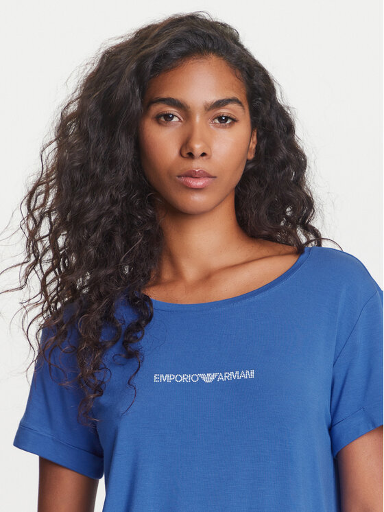 Emporio Armani Emporio Armani T-Shirt EW000780 AF12192 UA012 Modrá Regular Fit