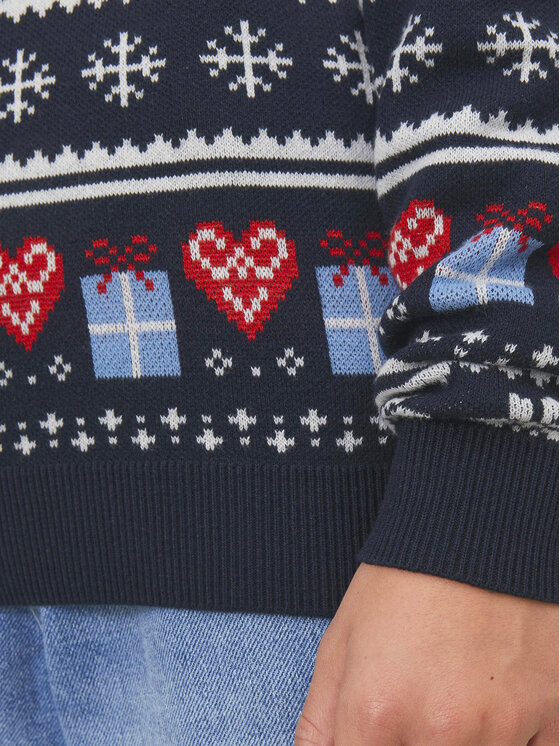 Jack&Jones Junior Jack&Jones Junior Sweater 12248144 Sötétkék Regular Fit