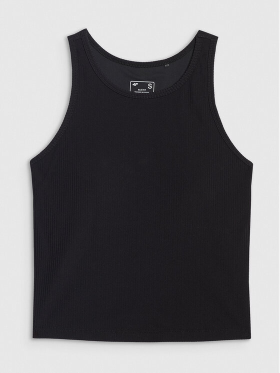 4F 4F Tank top SMART OFFICE Czarny Slim Fit
