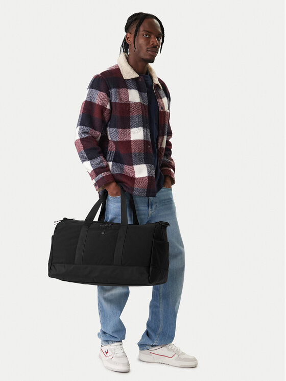 Tommy Hilfiger Tommy Hilfiger Geantă pentru laptop Th Travel Duffle AM0AM14070 Negru