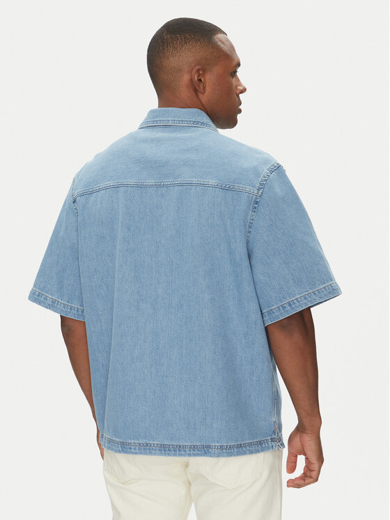 Calvin Klein Jeans Calvin Klein Jeans Teksasärk Bowler J30J327512 Sinine Relaxed Fit