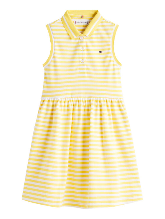 Tommy Hilfiger Tommy Hilfiger Sukienka codzienna KG0KG08486 Żółty jasny Regular Fit