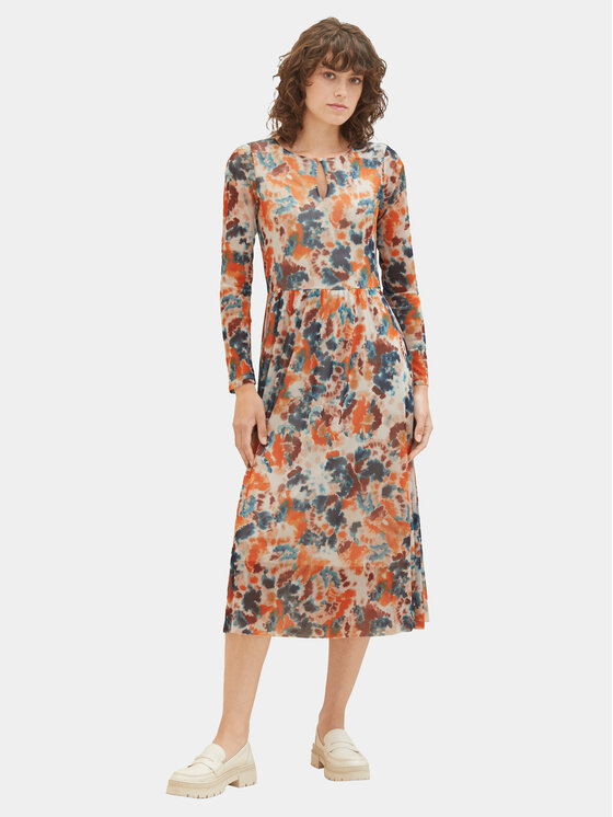 Tom Tailor Tom Tailor Sukienka codzienna 1037927 Kolorowy Regular Fit