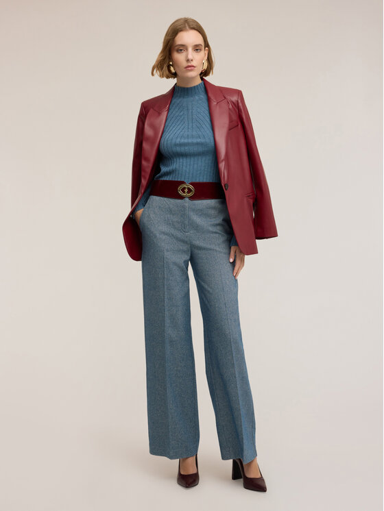 Motivi Motivi Cardigan M552W003655N004 Turchese Slim Fit