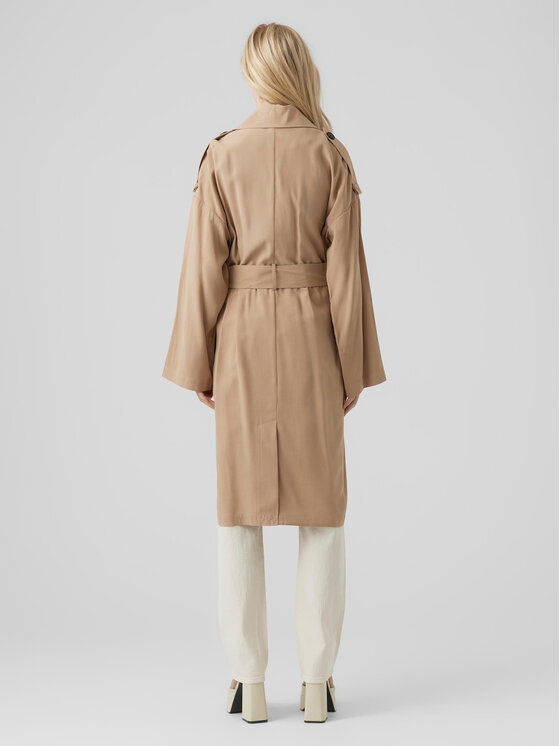 Vero Moda Vero Moda Trencz Bella 10252979 Beżowy Relaxed Fit