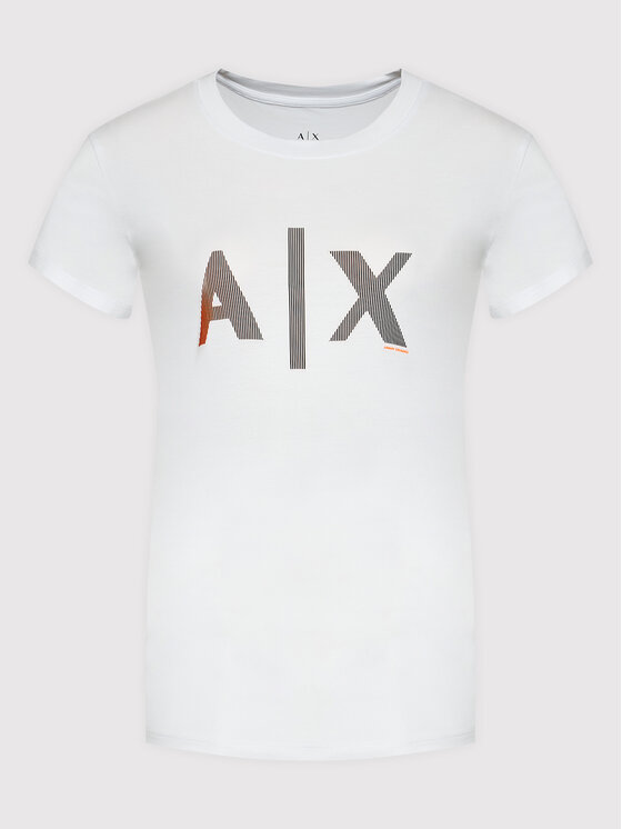 Armani Exchange Armani Exchange T-Shirt 3LYTAG YJC7Z 1000 Biały Regular Fit