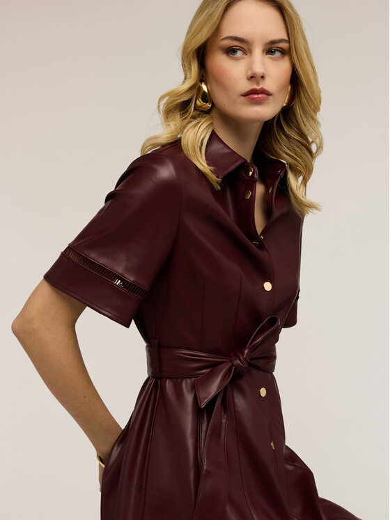 Motivi Motivi Abito da sera 7048Q003472N036 Bordeaux Flared Fit