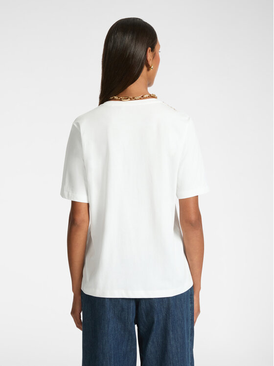 Elena Mirò Elena Mirò T-shirt G272Z000413N011 Bianco Boxy Fit