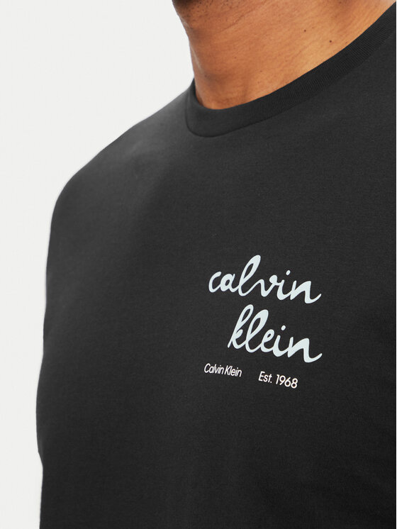 Calvin Klein Jeans Calvin Klein Jeans Majica LV04RG837G Črna Regular Fit