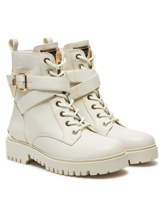 Guess Guess Stiefeletten Olsy FLFOLS ELE10 Écru