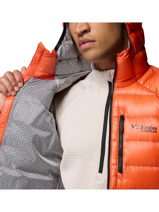 Columbia Columbia Kurtka puchowa 208877 Pomarańczowy Regular Fit