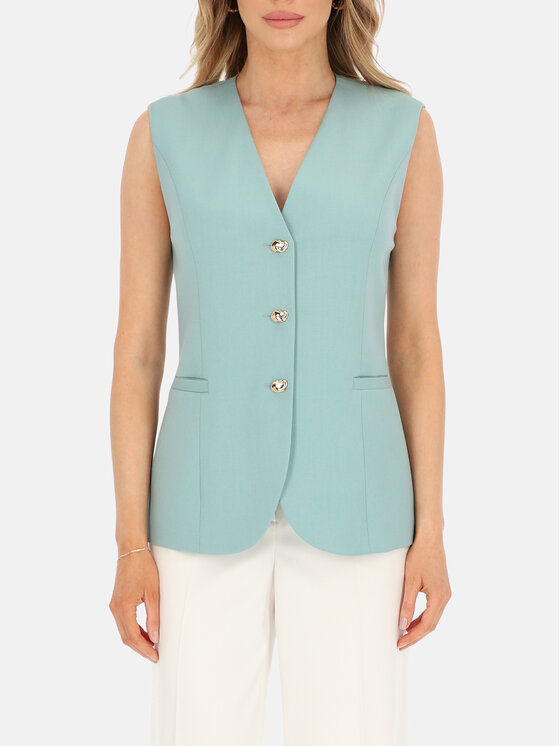 L’AF L’AF Kamizelka Mint Zielony jasny Regular Fit