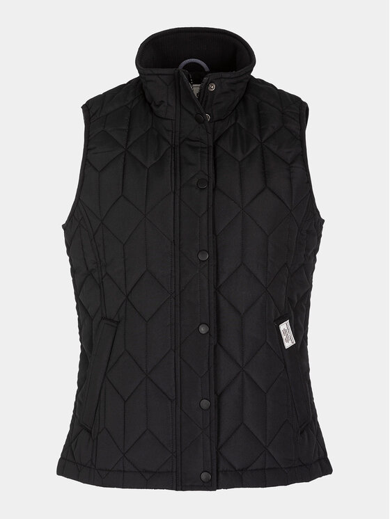 Weather Report Weather Report Αμάνικο Μπουφάν Peggy WR213545 Μαύρο Regular Fit
