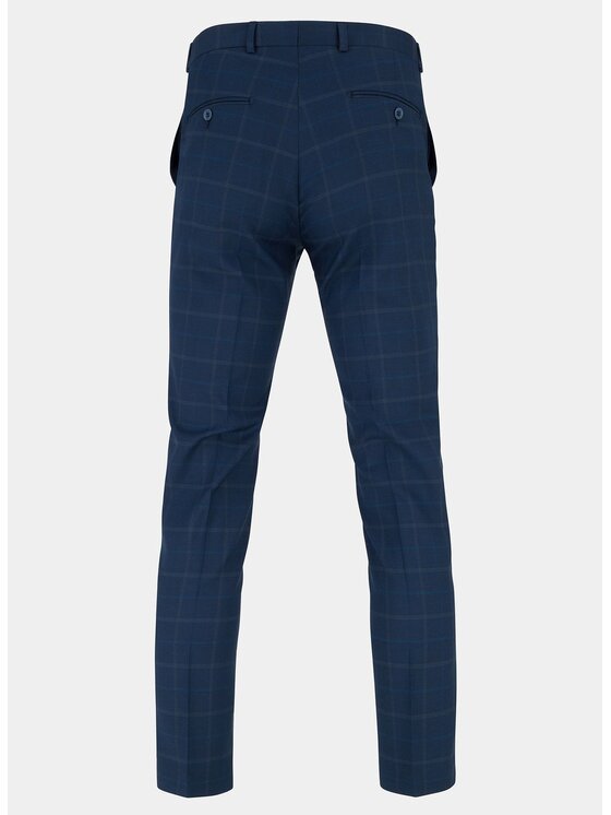 Pako Lorente Pako Lorente Spodnie garniturowe P20SF-6G-018 Granatowy Slim Fit