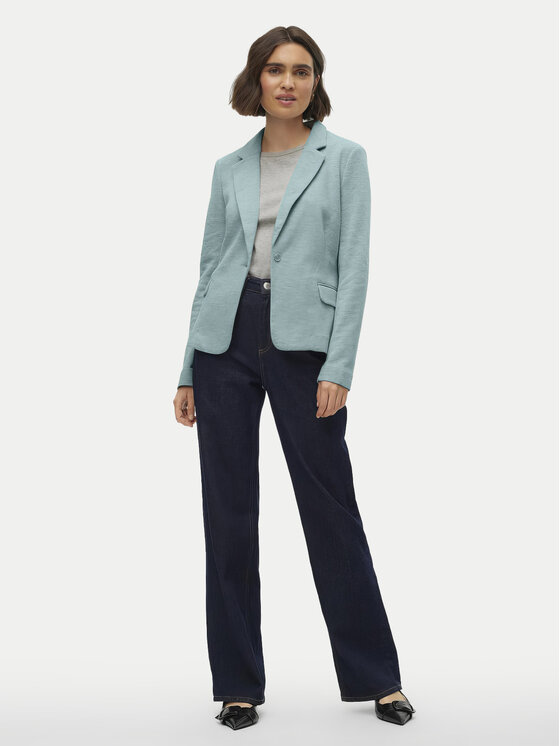 Vero Moda Vero Moda Marynarka Julia 10154123 Zielony Regular Fit