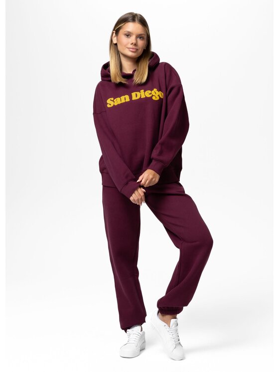 PITBULL PITBULL Bluza TULLA SAN DIEGO Fioletowy Oversize