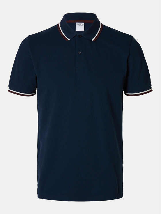 Selected Homme Selected Homme Polo marškinėliai 16095852 Tamsiai mėlyna Slim Fit