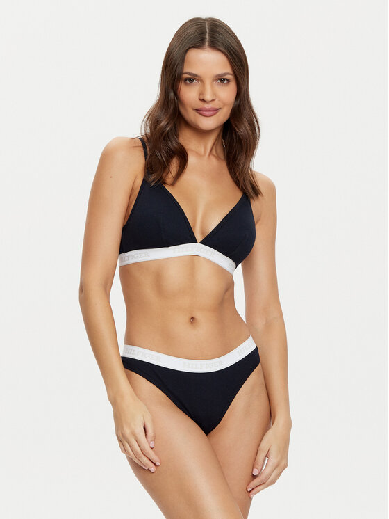 Tommy Hilfiger Tommy Hilfiger Kalhotky string UW0UW05539 Tmavomodrá