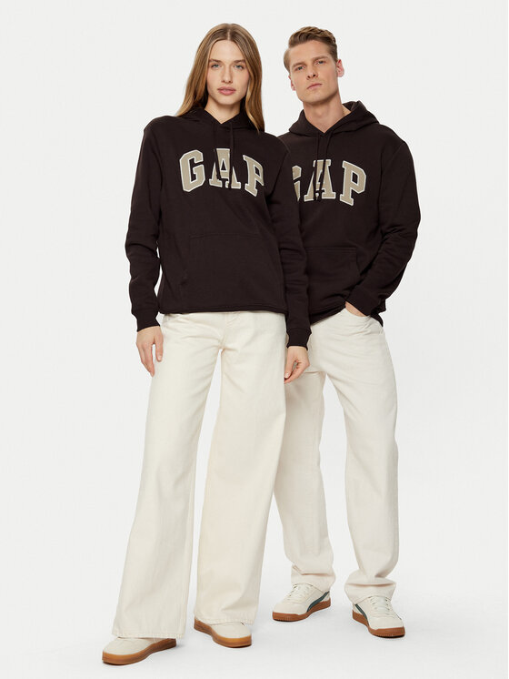 Gap Gap Majica dugih rukava 738102-25 Smeđa Regular Fit