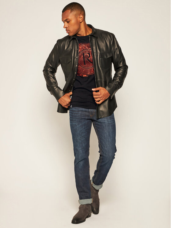 T-shirt Target 2 Nero Skinny Fit