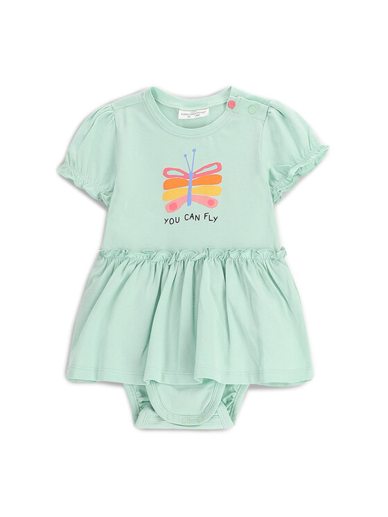 Body dziecięce Coccodrillo, Rozmiar 86, Zielone, WC5112801TGN