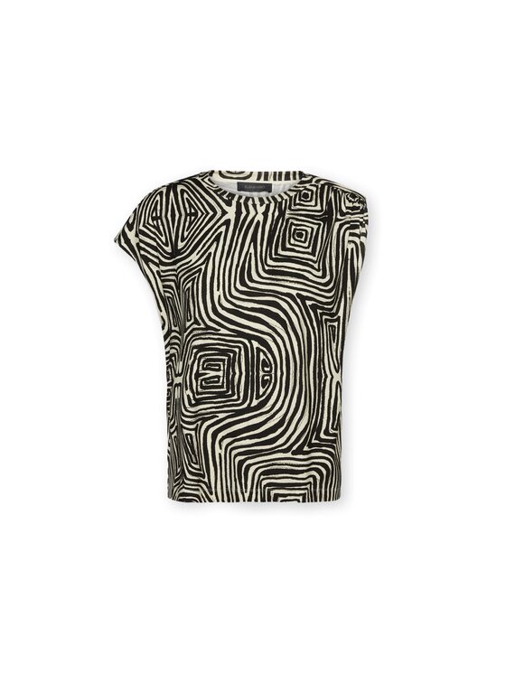 Elena Mirò Elena Mirò Bluzka 2007Z000056N043 Czarny Regular Fit
