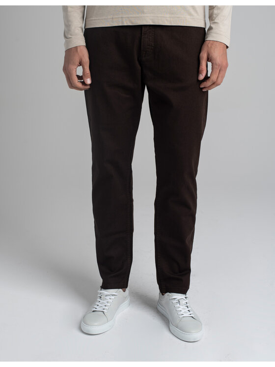 Borgio Borgio Jeansy GAGLIATO_BR Brązowy Classic Fit