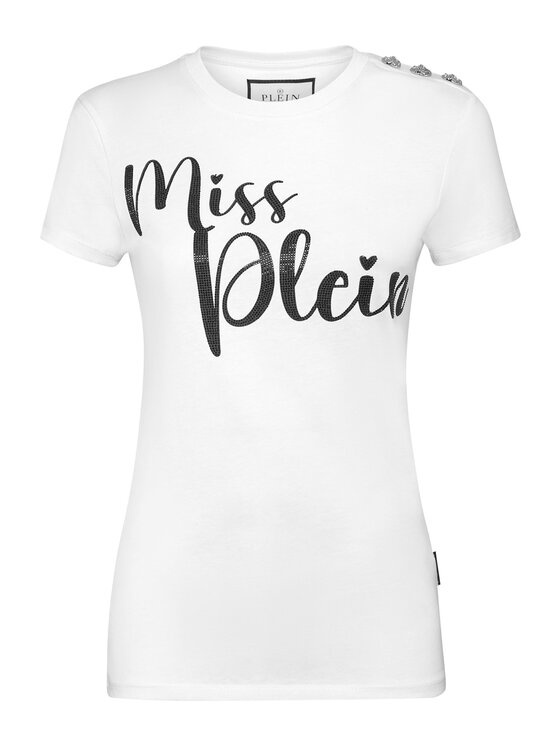 PHILIPP PLEIN PHILIPP PLEIN T-shirt 20065 Bianco Skin Tight Fit