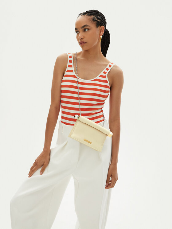 JACQUEMUS JACQUEMUS Torbica La Petite Pochette Rond C 241BA392-3171 Écru