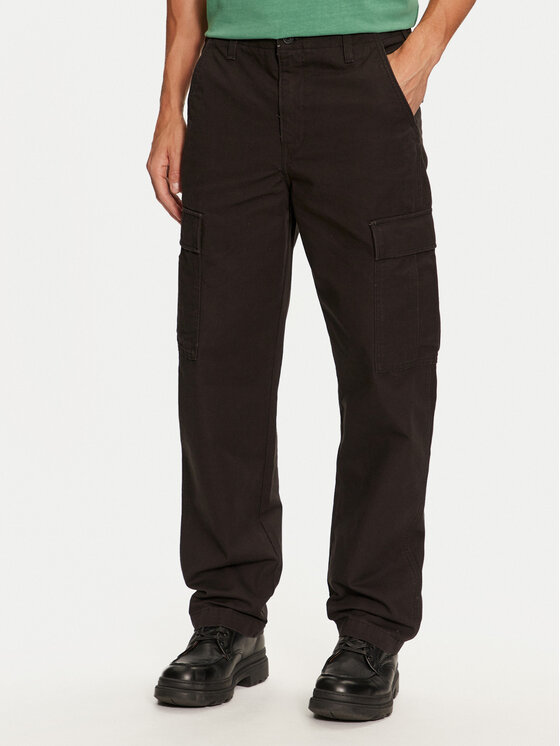 Levi's Bavlnené nohavice A7364-0000 Čierna Straight Fit