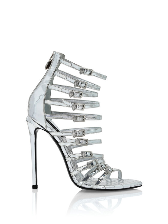 PHILIPP PLEIN PHILIPP PLEIN Sandały 22675 Srebrny