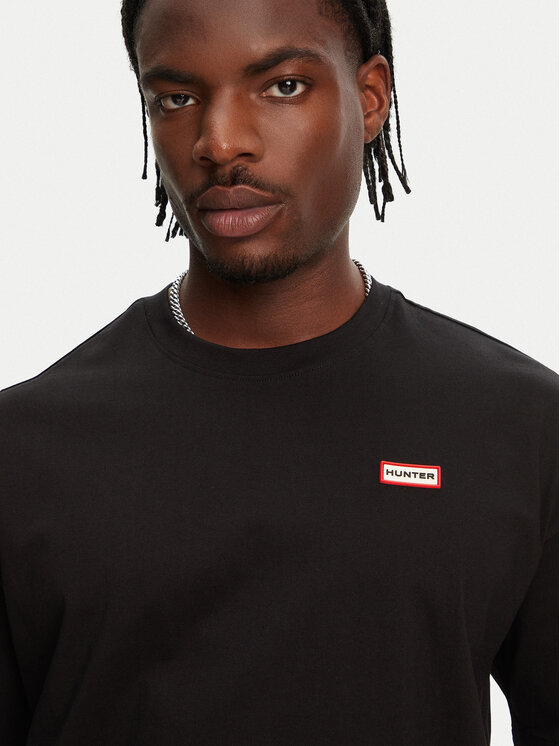 Hunter Hunter T-krekls Rasputin HARM0057251 Melns Relaxed Fit