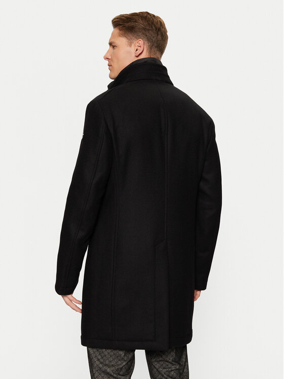 JOOP! JOOP! Palton de lână 17 JC-251Makse 30043638 Negru Regular Fit