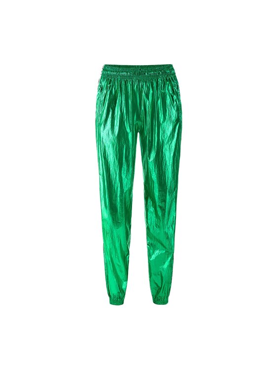 La Mania La Mania Spodnie dresowe CALLE Zielony Classic Fit