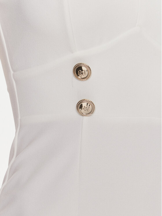 Rinascimento Rinascimento Abito da cocktail CFC0019370002 Bianco Regular Fit