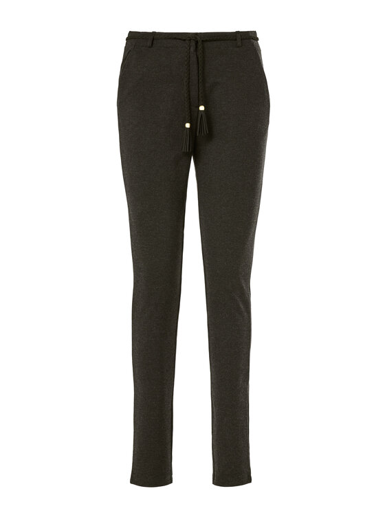 QUIOSQUE QUIOSQUE Dámske nohavice 3NG004299 Čierna Regular Fit