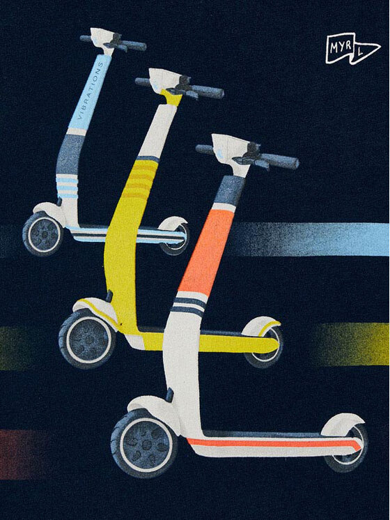 T-shirt 3037 Blu scuro Regular Fit