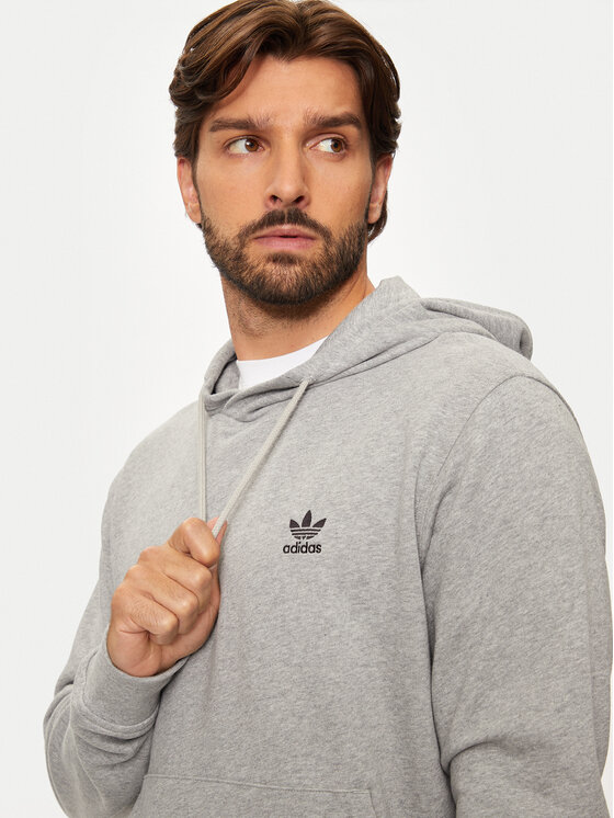 adidas adidas Majica dugih rukava Trefoil Essentials IX7670 Siva Regular Fit