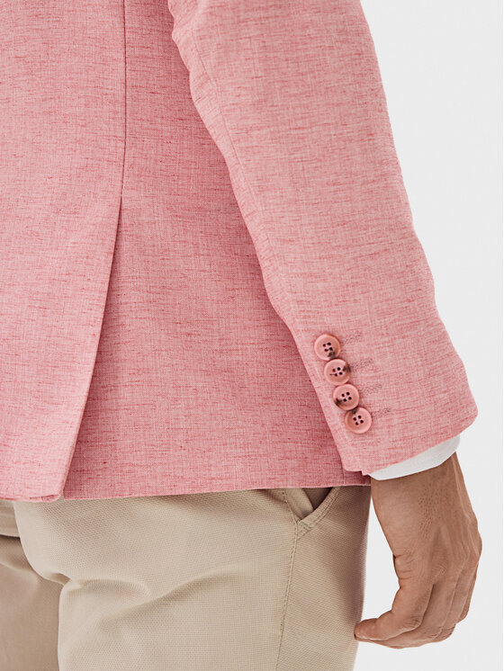 Evenemen Evenemen Marynarka Passa Różowy Slim Fit