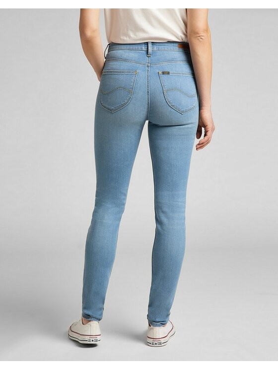 Lee Lee Jeansy SCARLETT HIGH Niebieski Skinny Fit