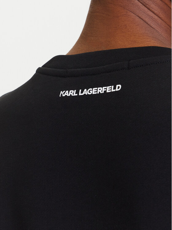 KARL LAGERFELD KARL LAGERFELD Mikina A3W20056 Černá Regular Fit