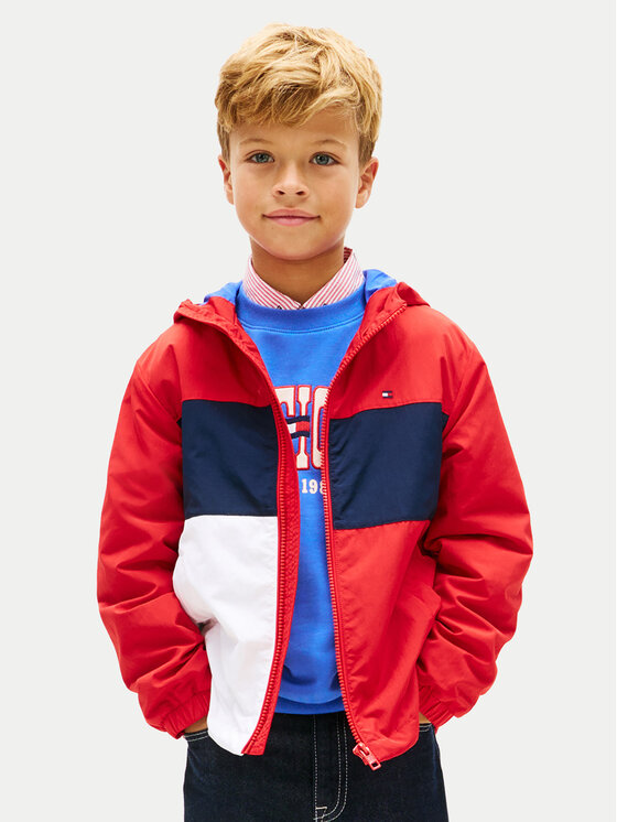 Tommy Hilfiger Geacă KB0KB10389 Roșu Regular Fit