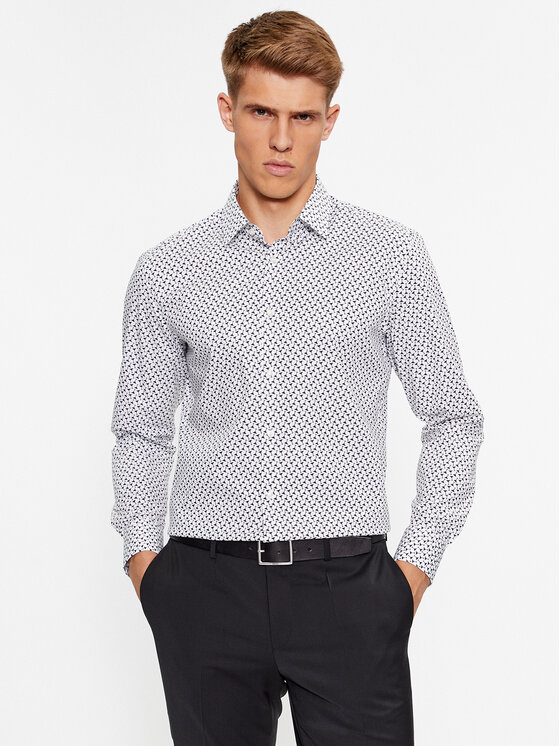 Boss Boss Košile H-Hank-S-Kent-C1-232 50502959 Bílá Slim Fit