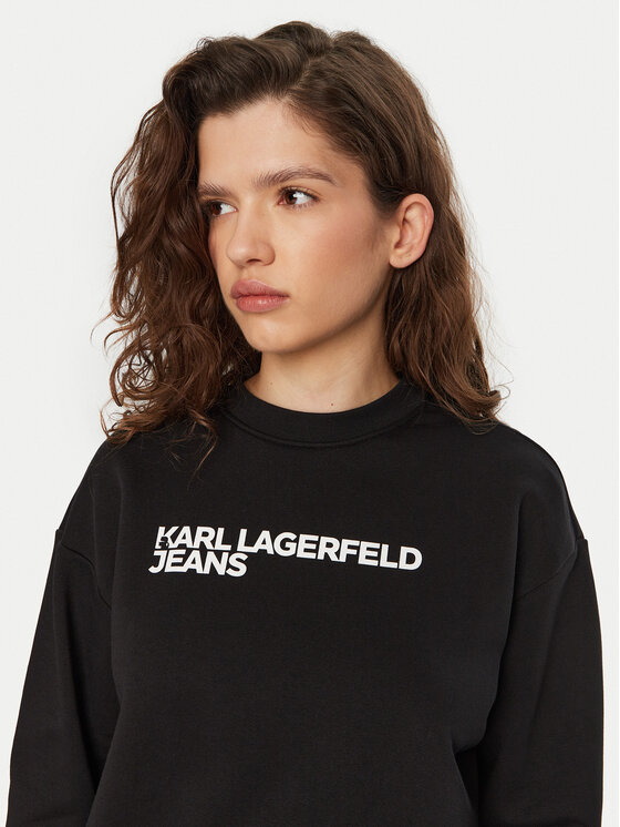 Karl Lagerfeld Jeans Karl Lagerfeld Jeans Bluza A1W20005 Czarny Regular Fit