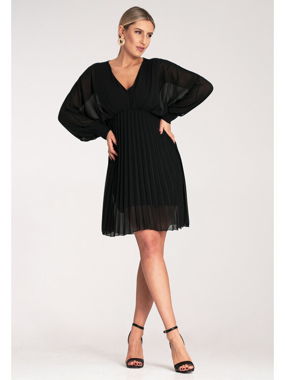 FIGL FIGL Abito da sera M1165 Nero Flared Fit