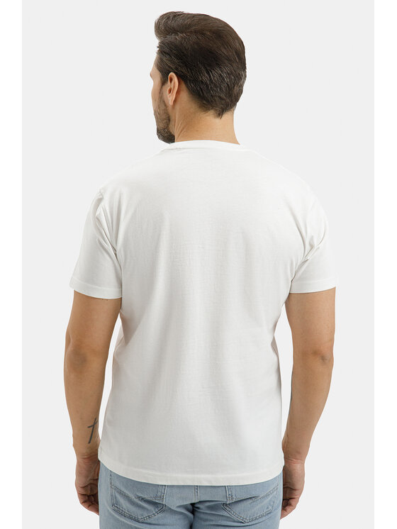 Cross Jeans Cross Jeans T-Shirt 16152-592 Biały Regular Fit